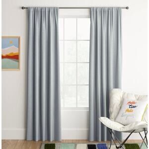 New Room Essentials Gray Room Darkening Heathered Curtain Panel (1) - 42x63
